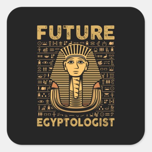 Egyptian Culture Pharaohs Egyptologist Archaeology Square Sticker