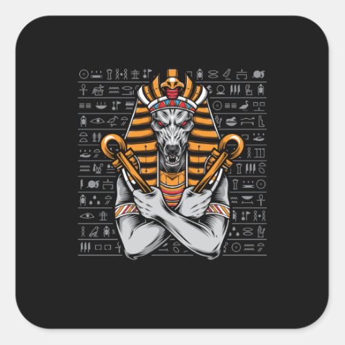 Egyptian Culture Pharaohs Egyptologist Archaeology Square Sticker