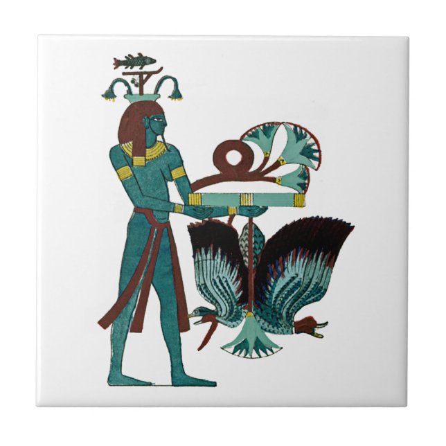 Egyptian Design #5 at Emporio Moffa Ceramic Tile (Front)