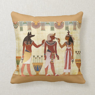 Egyptian Design Throw Pillow (B)