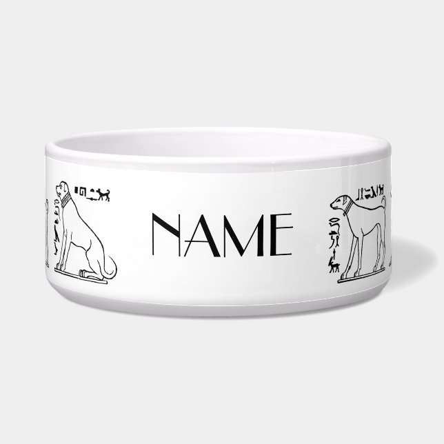 Egyptian Dogs Pet Bowl (Front)