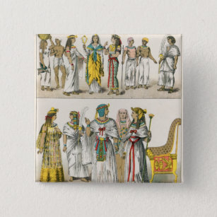 Egyptian Dress, from 'Trachten der Voelker' Button