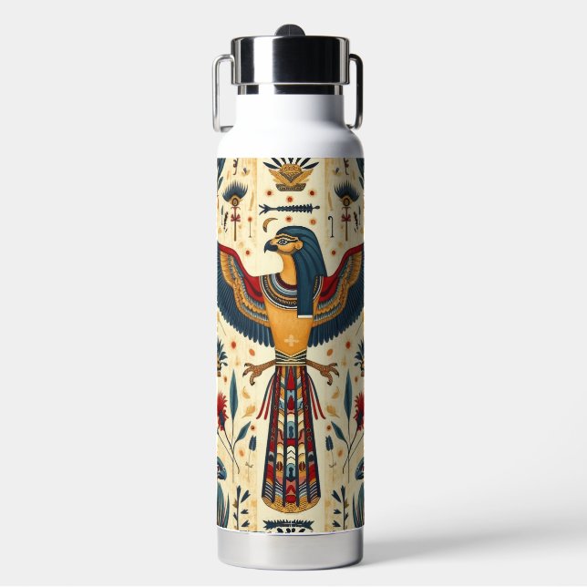 "Egyptian Elegance Ceramic Thermos" Water Bottle (Front)