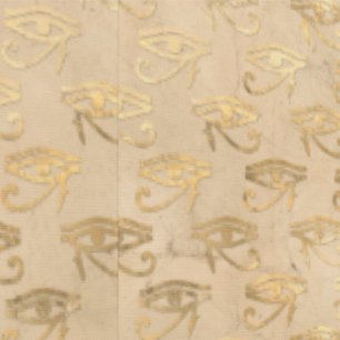 Egyptian Eye Egypt Theme Beige and Gold Brown Wallpaper