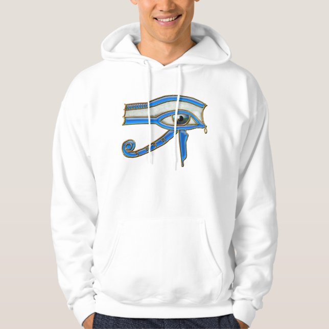 Egyptian Eye of Horus Ancient Art Designer Hoodie (Front)