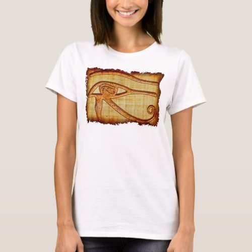 Egyptian Eye of Horus Ancient Papyrus Art Shirt