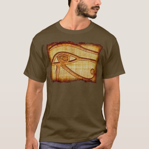 Egyptian Eye of Horus Ancient Papyrus Art Shirt