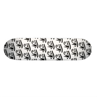 Egyptian Eye of Horus Hieroglyphic Pattern Skateboard Deck