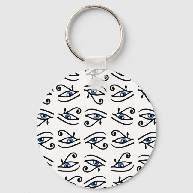 Egyptian Eye of Horus or wadjet Keychain (Front)