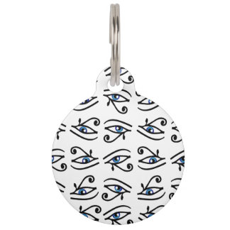 Egyptian Eye of Horus or wadjet Pet ID Tag