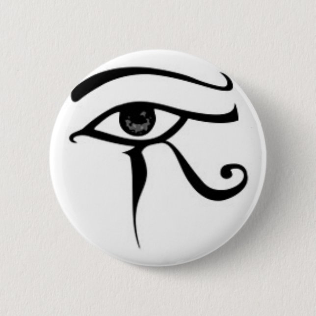 Egyptian eye Of Horus Pinback Button (Front)