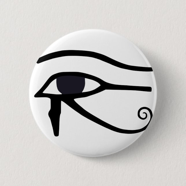 EGYPTIAN EYE OF HORUS PINBACK BUTTON (Front)