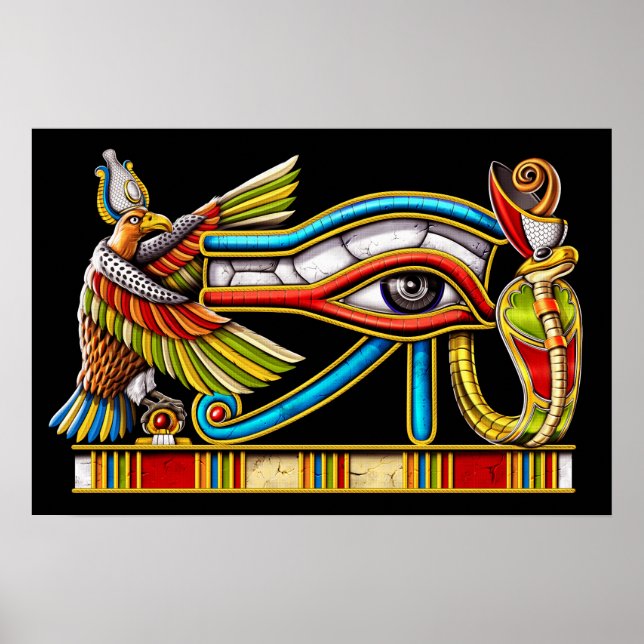 Egyptian Eye Of Horus Poster (Front)