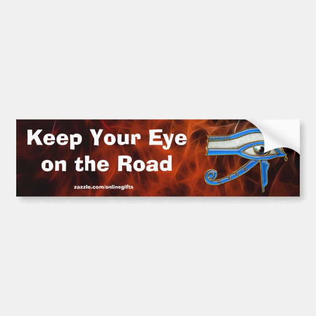 Egyptian Eye of Horus Road Safety Bumper-sticker Bumper Sticker (Front)