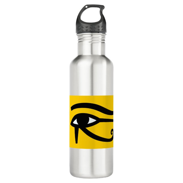 Egyptian Eye of Horus Stainless Steel Water Bottle (Front)