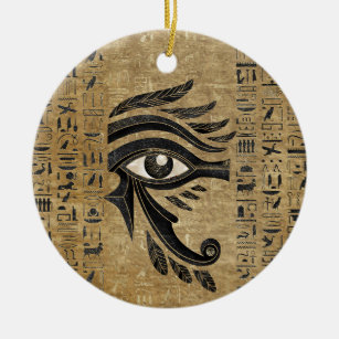Egyptian Eye of Horus - Wadjet Ceramic Ornament