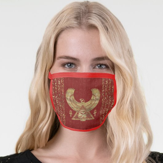 Egyptian Eye of Horus - Wadjet Face Mask (Worn Her)