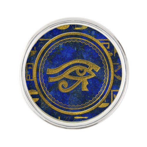 Egyptian Eye of Horus _ Wadjet Lapis Lazuli Pin