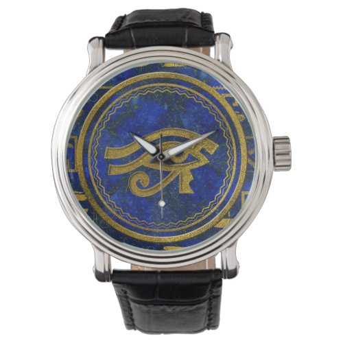 Egyptian Eye of Horus _ Wadjet Lapis Lazuli Watch