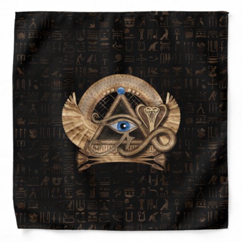 Egyptian Eye of Horus _ Wadjet Ornament Bandana