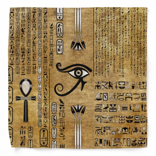 Egyptian Eye of Horus - Wadjet Ornament Bandana (Front)