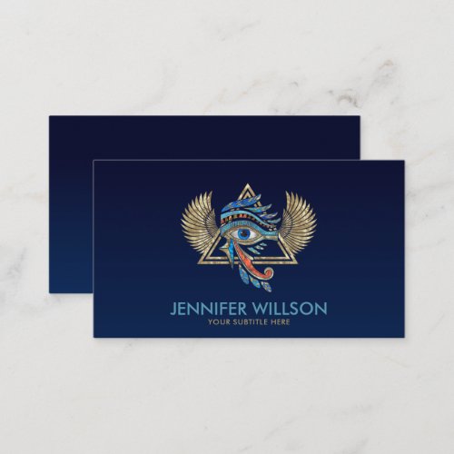 Egyptian Eye of Horus _ Wadjet Ornament Business Card