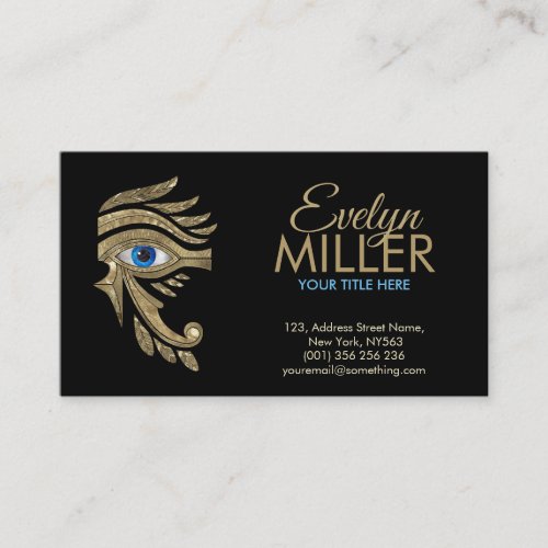 Egyptian Eye of Horus _ Wadjet Ornament Business Card