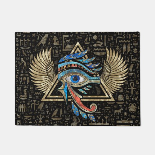 Egyptian Eye of Horus _ Wadjet Ornament Doormat