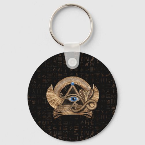 Egyptian Eye of Horus _ Wadjet Ornament Keychain