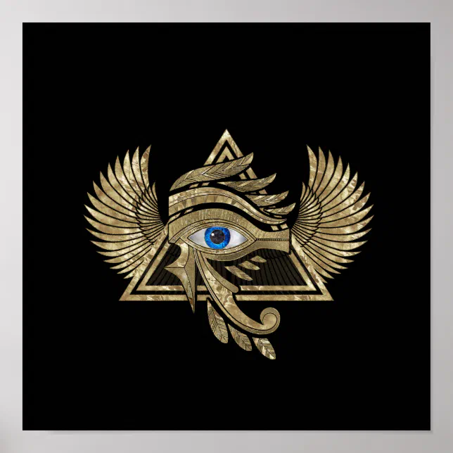 Egyptian Eye of Horus - Wadjet Ornament Poster | Zazzle