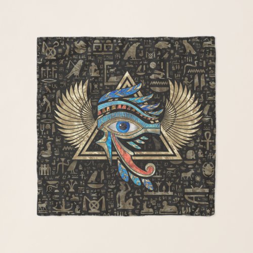 Egyptian Eye of Horus _ Wadjet Ornament Scarf