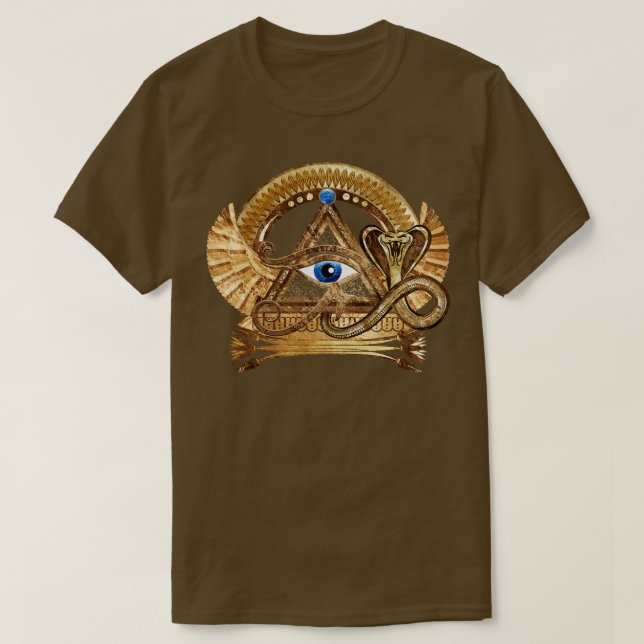 Egyptian Eye of Horus Wadjet Ornament T-Shirt (Design Front)