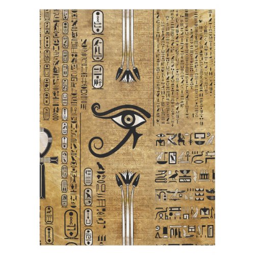 Egyptian Eye of Horus _ Wadjet Ornament Tablecloth