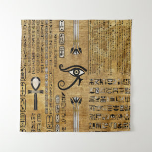 Egyptian Eye of Horus - Wadjet Ornament Tapestry