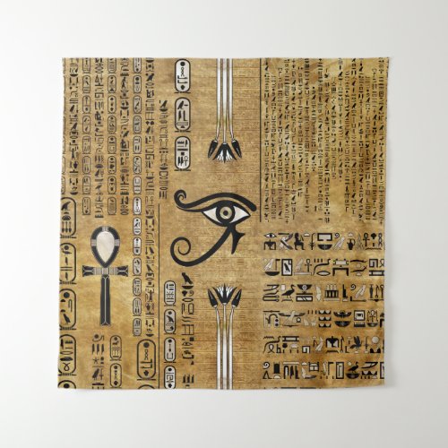 Egyptian Eye of Horus _ Wadjet Ornament Tapestry