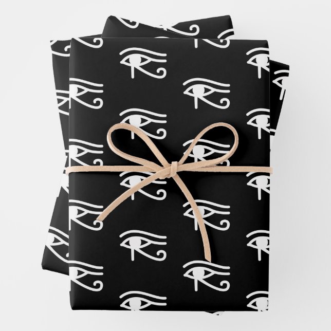 Egyptian Eye of Horus  Wrapping Paper Sheets (In situ)