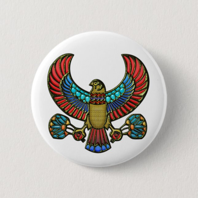 Egyptian Falcon Button (Front)