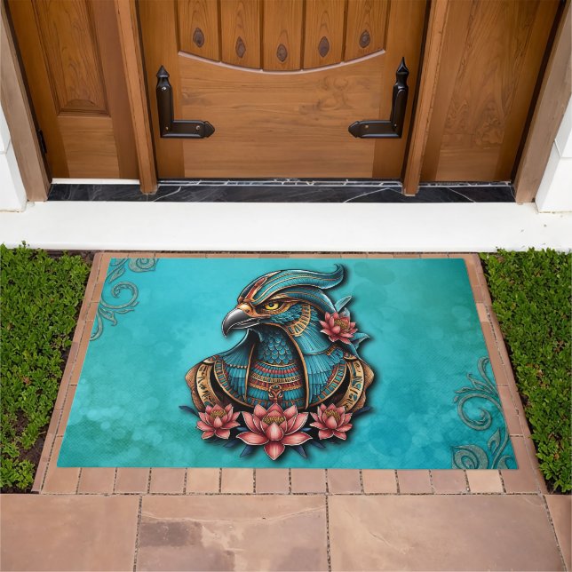 Egyptian Falcon God.  Doormat (Outdoor)
