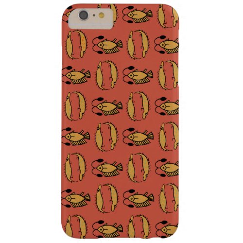 Egyptian Fish Crocodile on Red iPhone 6 Plus Case