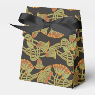 Egyptian Fish, Crocodile on Red Tent Favor Box