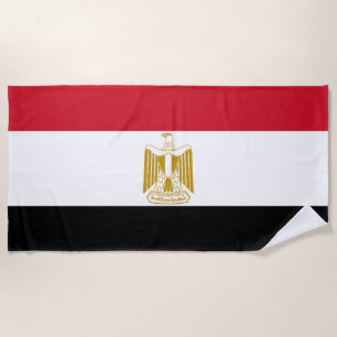 Egyptian flag beach towel