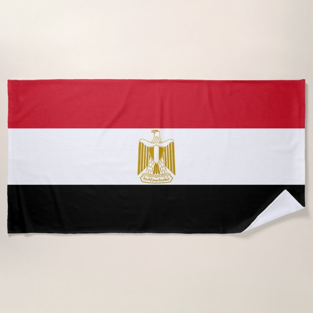 Egyptian Flag Beach Towel (Front)