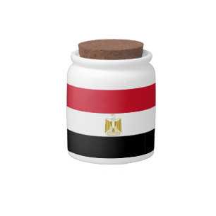 Egyptian Flag Candy Jar