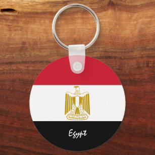 Egyptian Flag & Egypt holiday, patriots / sports Keychain