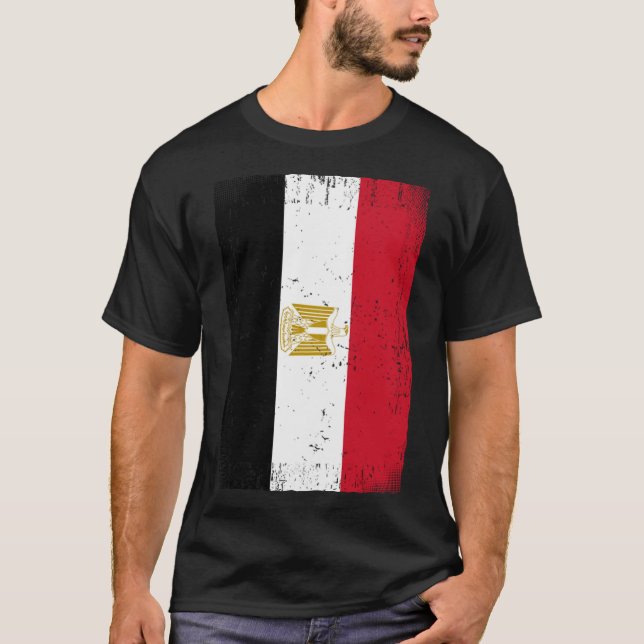 Egyptian Flag Egypt T-Shirt (Front)