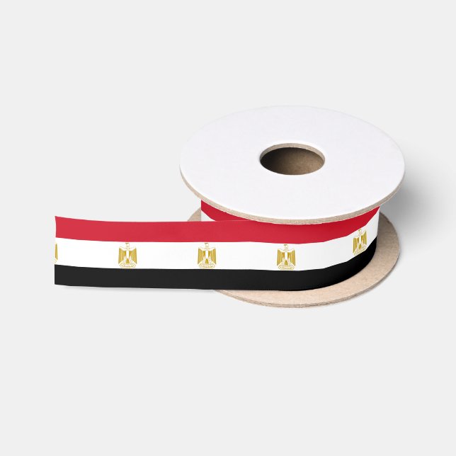 Egyptian Flag & Egypt travel, holiday/sports Satin Ribbon (Spool)