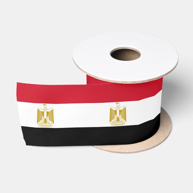 Egyptian Flag & Egypt travel, holiday/sports Satin Ribbon (Spool)