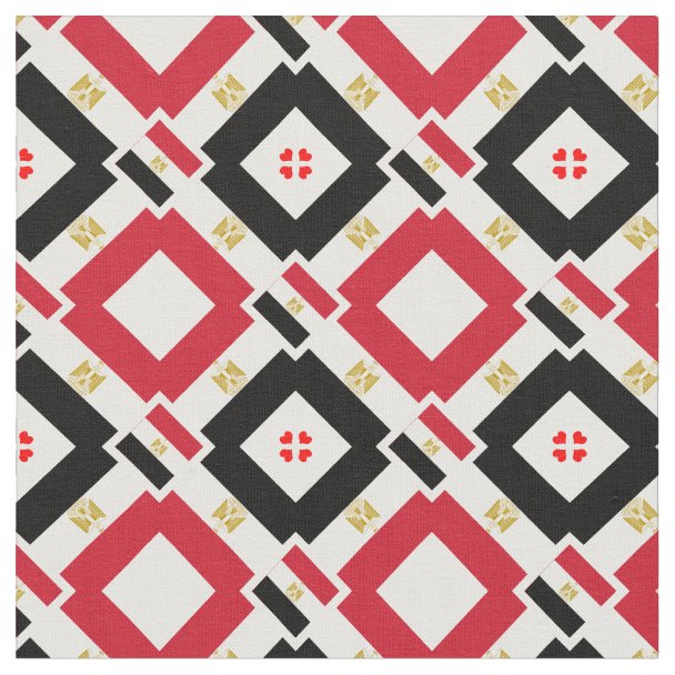 Flag of Egypt Fabric | Zazzle
