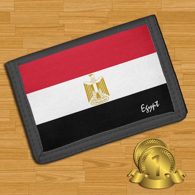 Egyptian flag fashion, Egypt patriots / sports Trifold Wallet (Creator Uploaded)