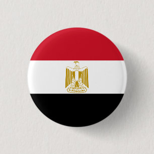 Egyptian Flag, Flag of Egypt Button